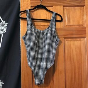 Envya gingham one-piece swimsuit *Never Worn*